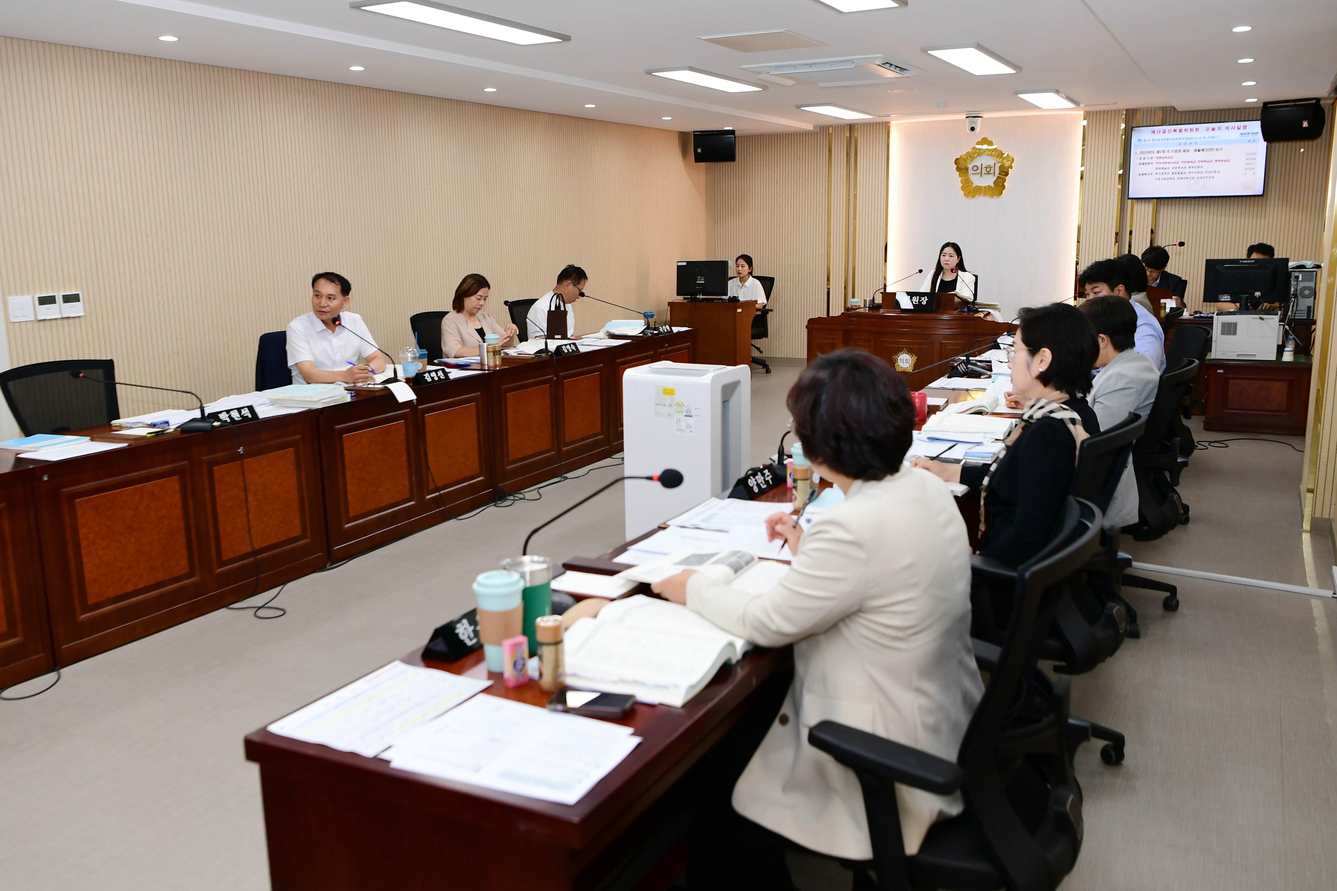 제282회 임시회 중 예산결산특별위원회 회의 첨부이미지 : 20230914 제282회 임시회 중 예산결산특별위원회 회의(추경 심사) (3).jpg