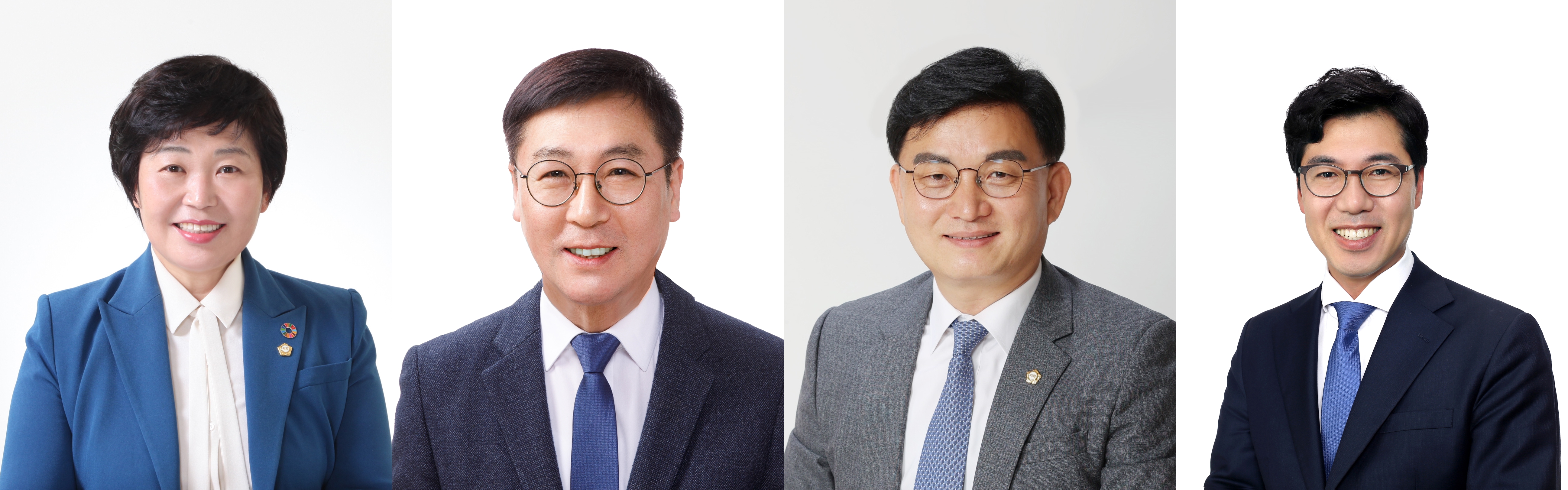 제9대 광산구의회 전반기 원구성 마무리 첨부이미지 : 2-1_(왼쪽부터)조영임, 정재봉, 공병철, 윤영일 위원장.jpg