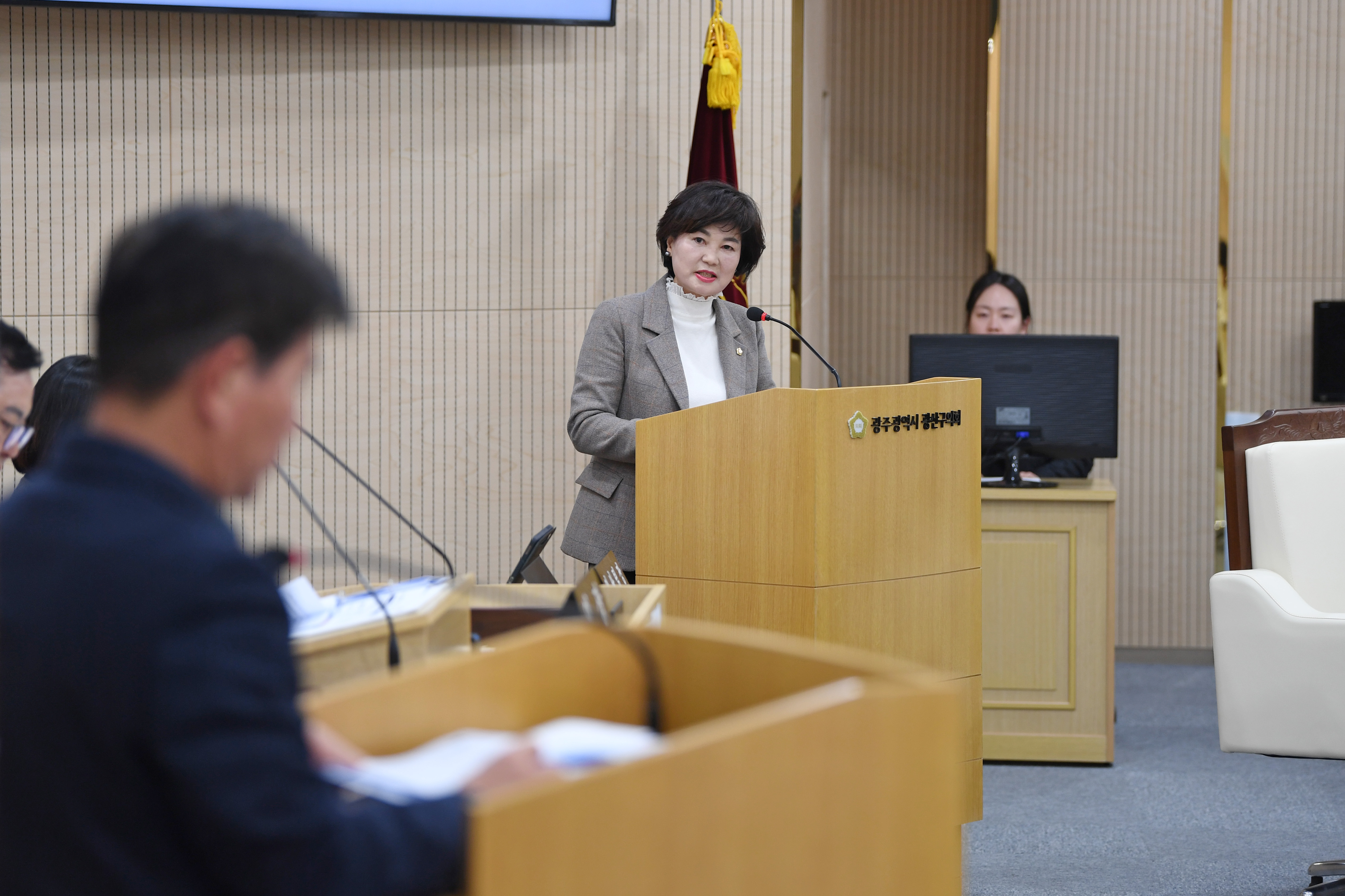 윤혜영 광산구의원, 실질적인 ‘여성친화도시 광산구’ 위한 제언 첨부이미지 : 2-3_제293회 정례회 제2차 본회의 구정질문(윤혜영 의원).jpg