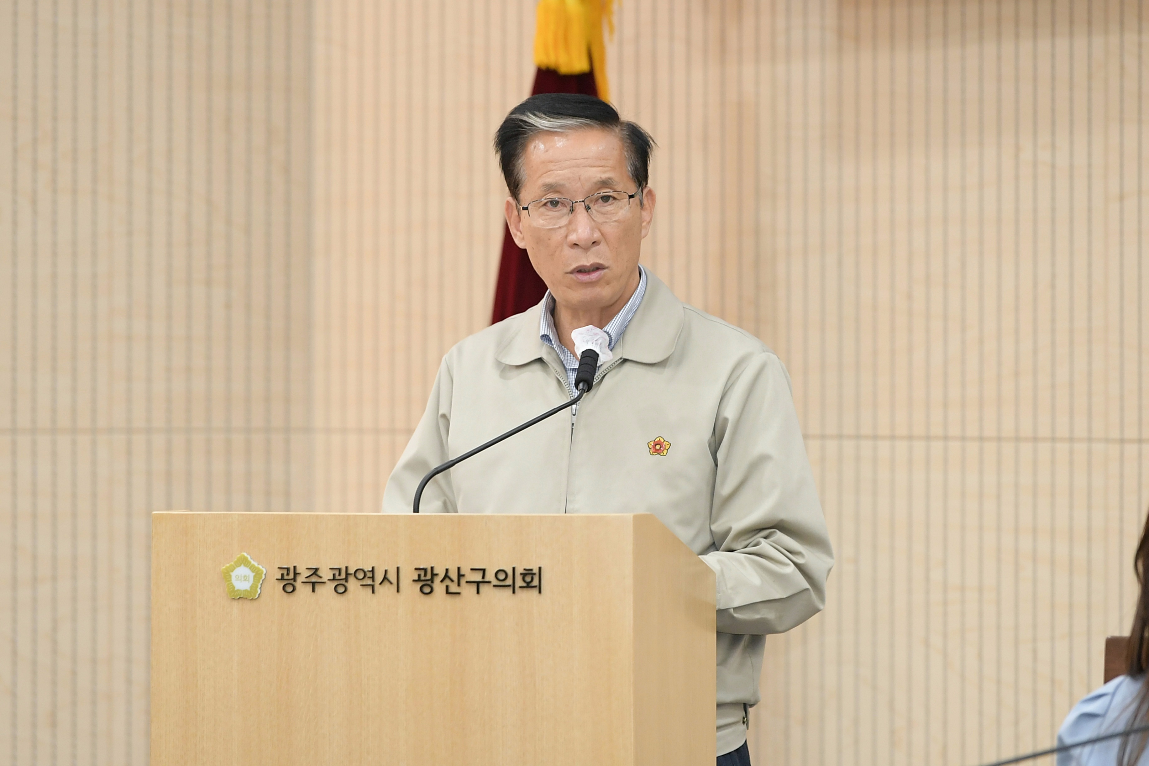 국강현 광산구의원, ‘구정 주민참여 확대 및 농업인·배달노동자 삶 개선’ 위한 구정질문 펼쳐 첨부이미지 : 2-1_20221207_제276회 정례회 제2차 본회의 국강현 의원 구정질문.JPG