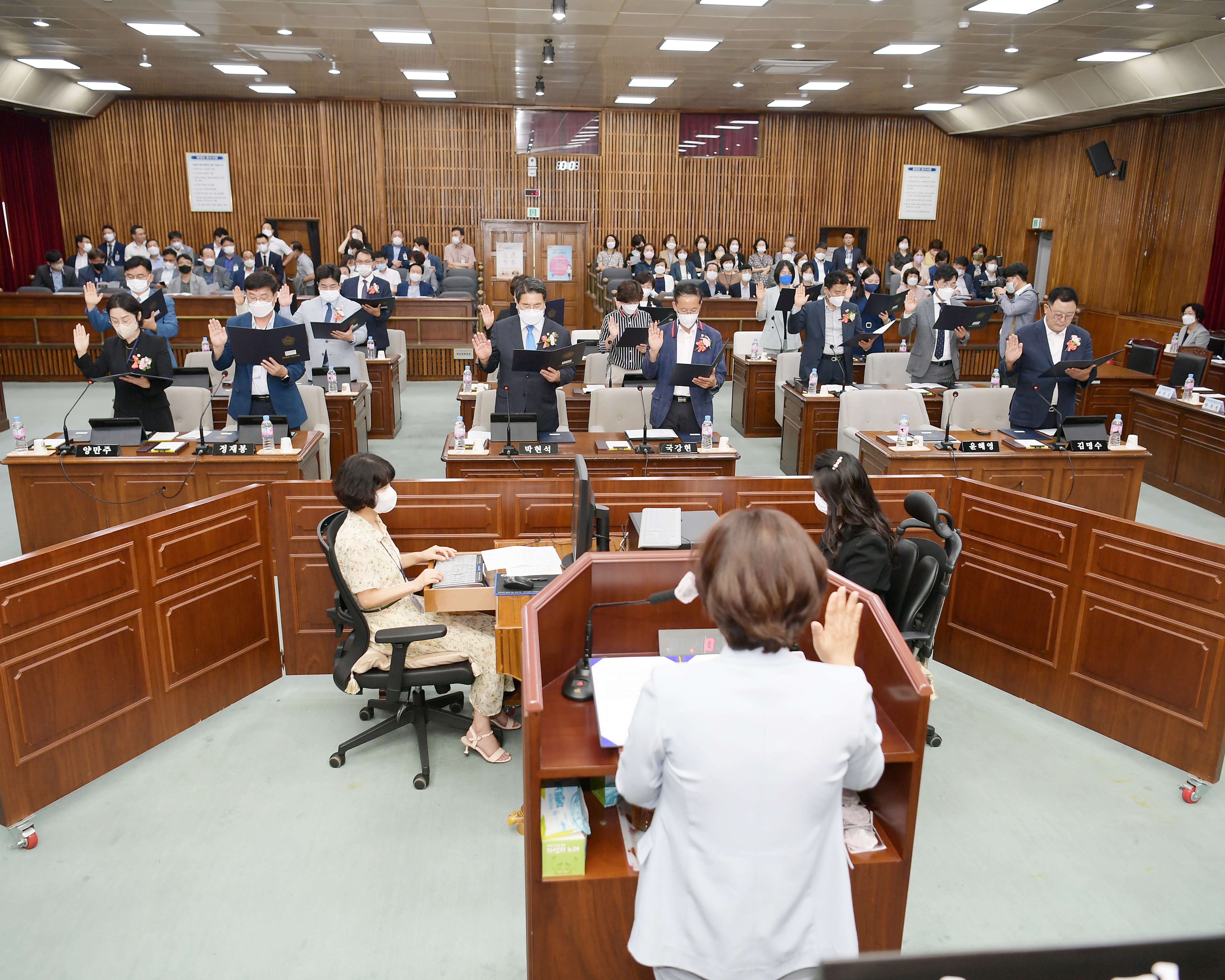  제9대 광산구의회 개원식 첨부이미지 : 20220706 제9대 광산구의회 개원식  (7).JPG