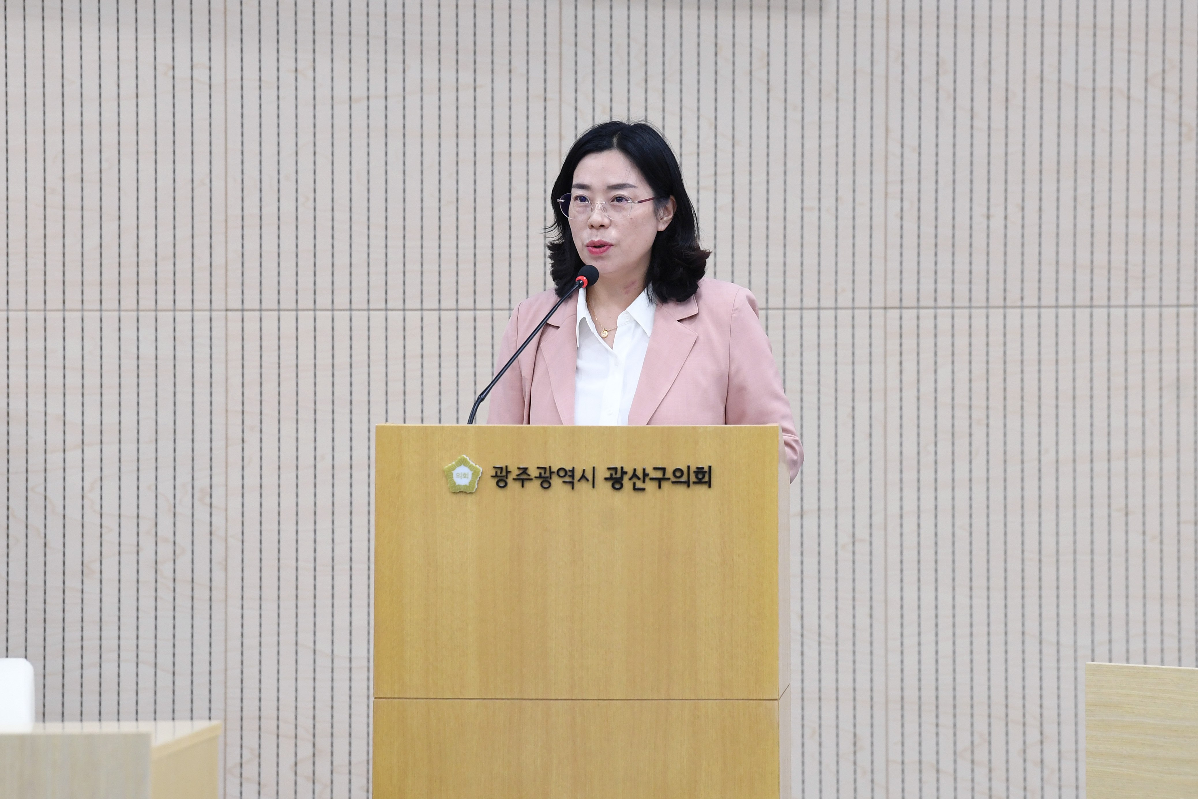 김명숙 광산구의원, ‘신가2중’ 설립 취소 “재검토해야” 첨부이미지 : 2-3_제298회 임시회 제1차 본회의 5분 자유발언_김명숙 의원.jpg