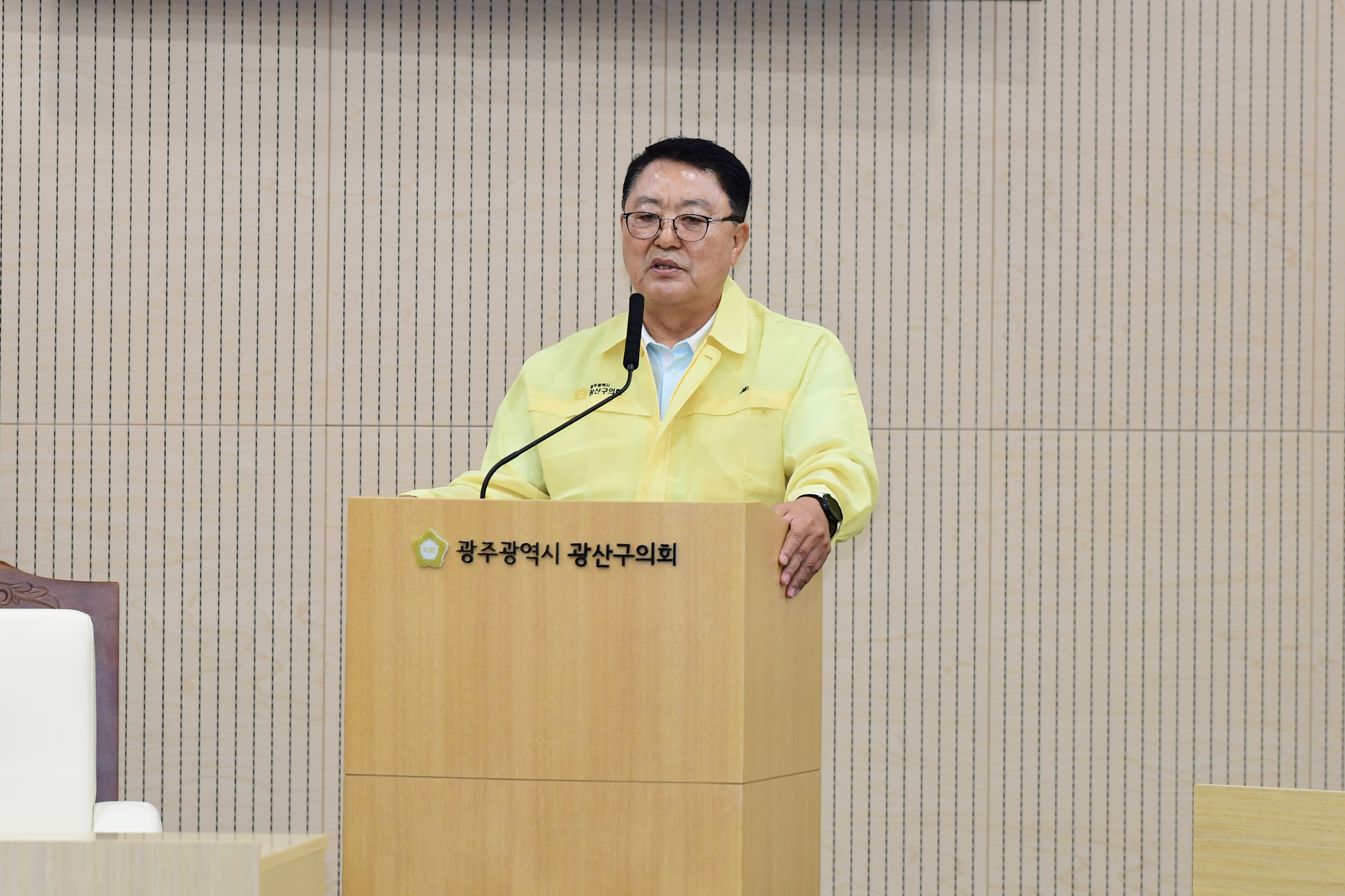 김명수 광산구의원, ‘일제강제동원피해자’ 지지 모금 동참 촉구 첨부이미지 : 3-4_제281회 임시회 제1차 본회의 5분자유발언_김명수 의원.jpg